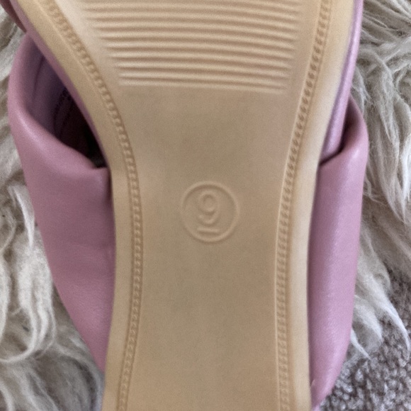 A New Day Blush pink heel, open toe sandal, block heel, size 9. - Picture 5 of 7